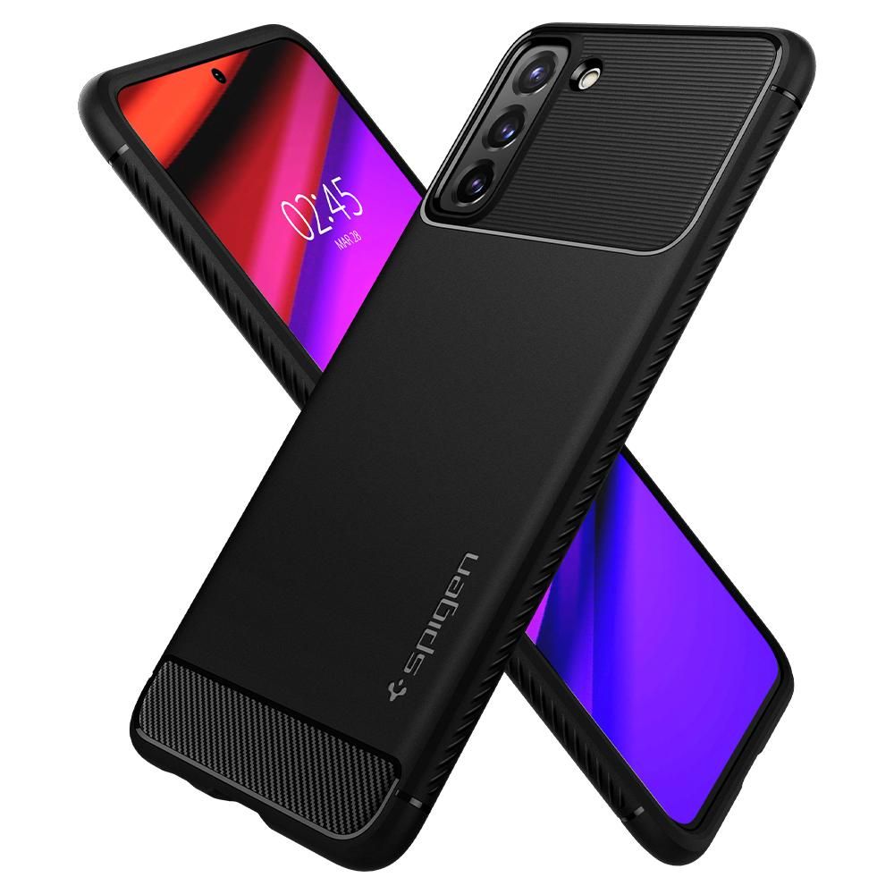 KRYT SPIGEN RUGGED ARMOR GALAXY S21 MATTE BLACK