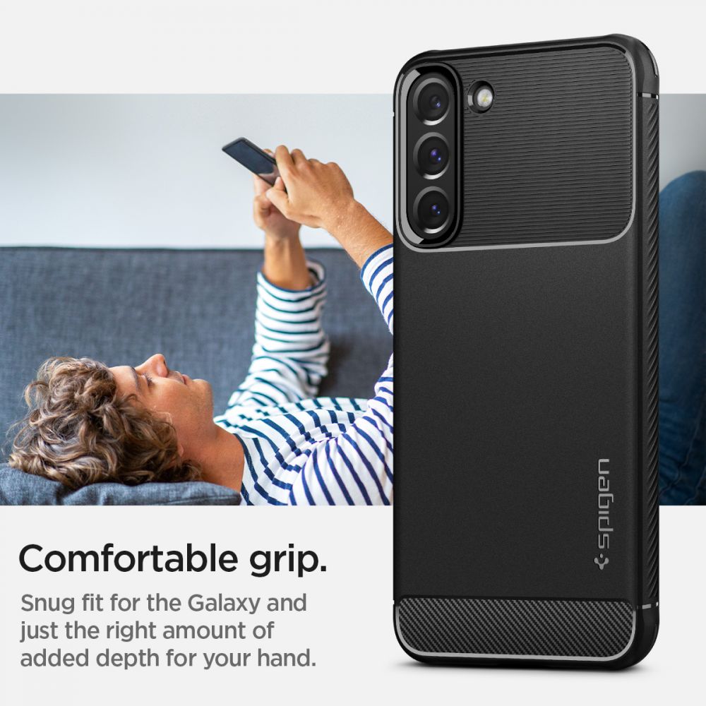KRYT SPIGEN RUGGED ARMOR GALAXY S22 MATTE BLACK