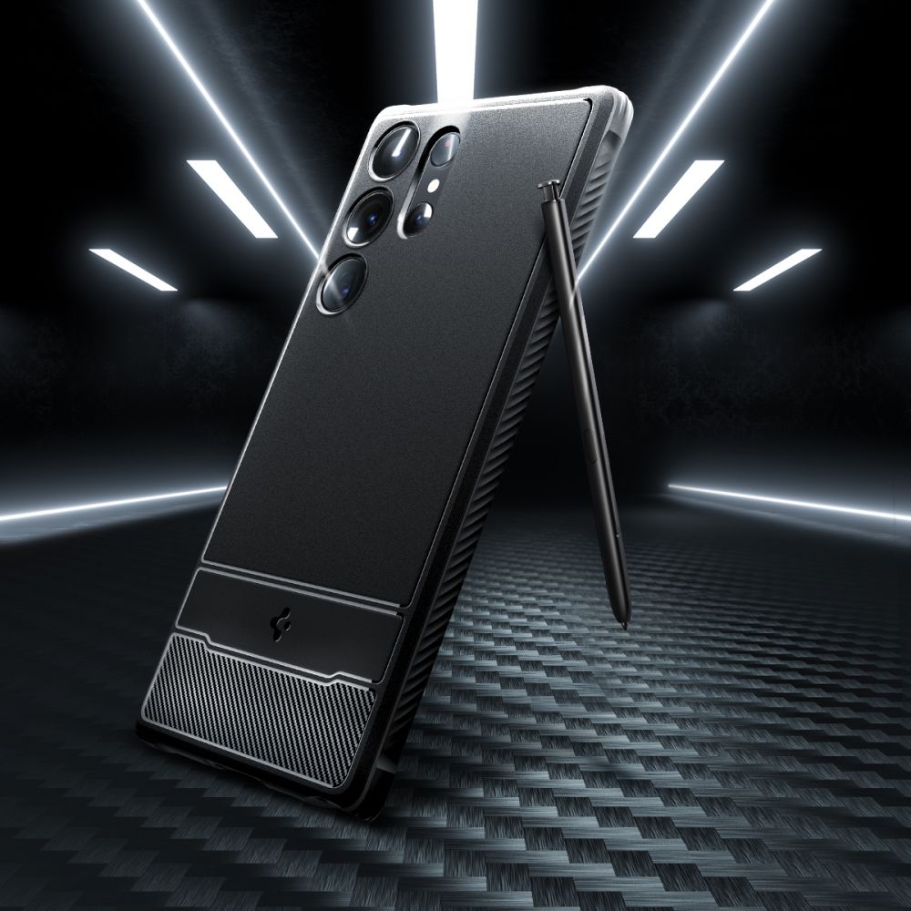 KRYT SPIGEN RUGGED ARMOR GALAXY S23 ULTRA MATTE BLACK