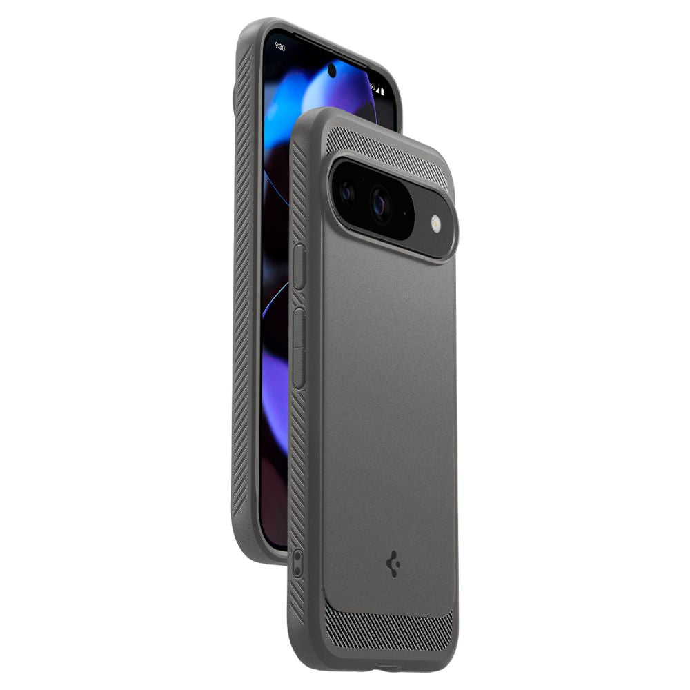  ZA GOOGLE PIXEL 9 / 9 PRO SPIGEN RUGGED ARMOR MARBLE GREY