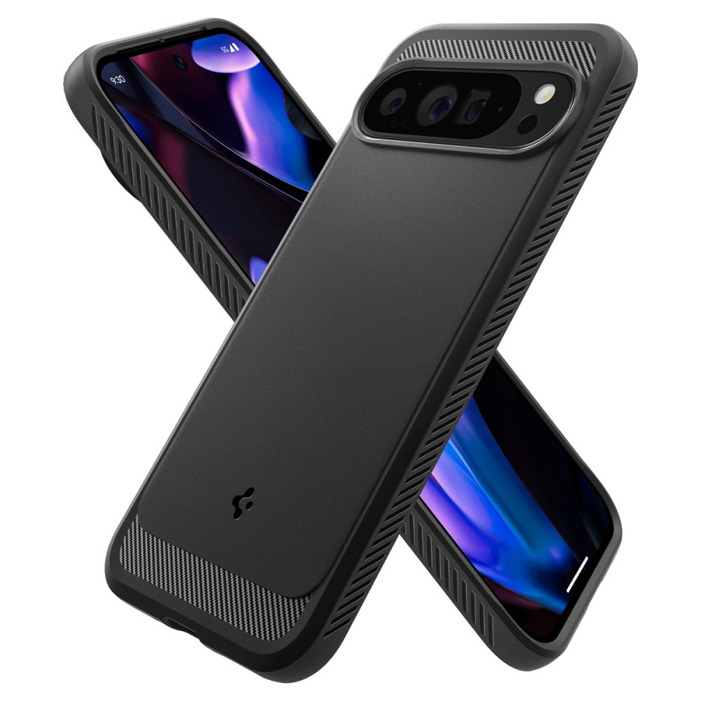 KRYT NA GOOGLE PIXEL 9 PRO XL SPIGEN RUGGED ARMOR  MATTE BLACK