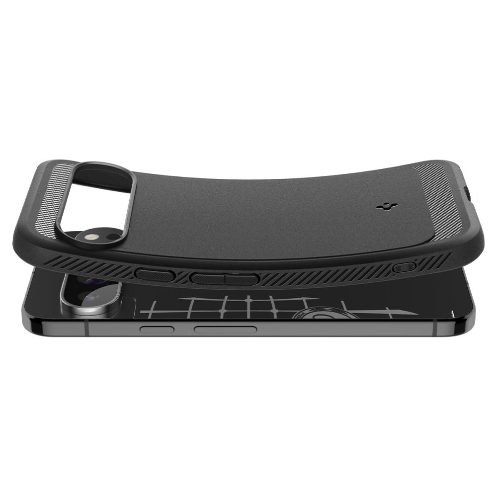 KRYT NA GOOGLE PIXEL 9 PRO XL SPIGEN RUGGED ARMOR  MATTE BLACK