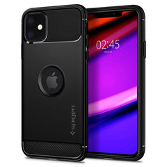  SPIGEN RUGGED ARMOR IPHONE 11 MATTE BLACK