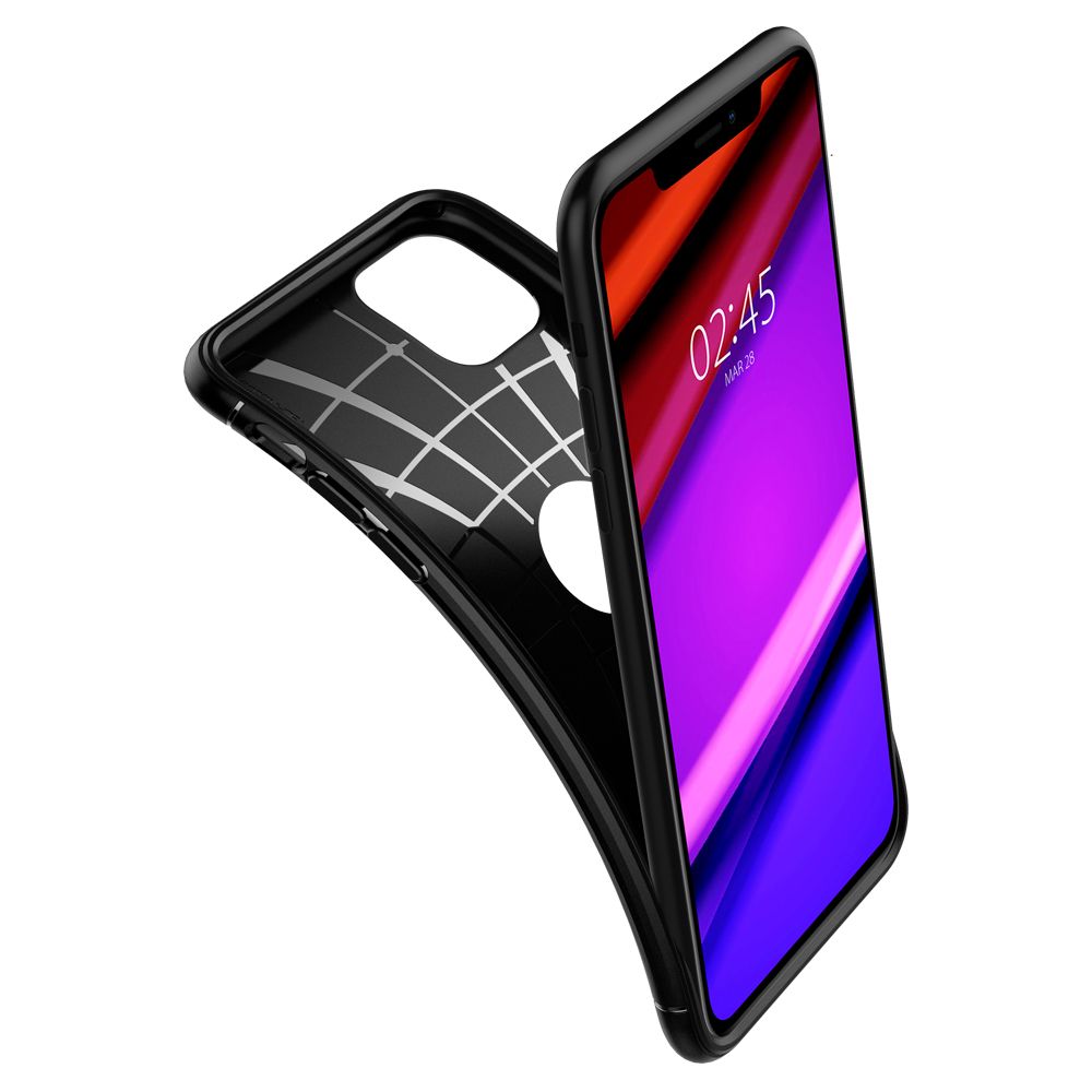  SPIGEN RUGGED ARMOR IPHONE 11 MATTE BLACK