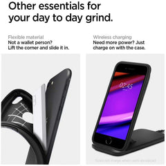 KRYT SPIGEN RUGGED ARMOR IPHONE SE 2020 / SE 2022  BLACK