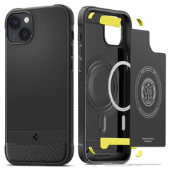  SPIGEN RUGGED ARMOR MAG MAGSAFE IPHONE 14 MATTE BLACK