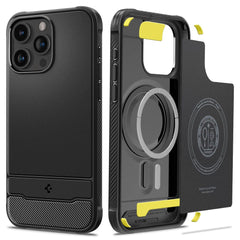 KRYT SPIGEN RUGGED ARMOR MAG MAGSAFE IPHONE 15 PRO MATTE BLACK