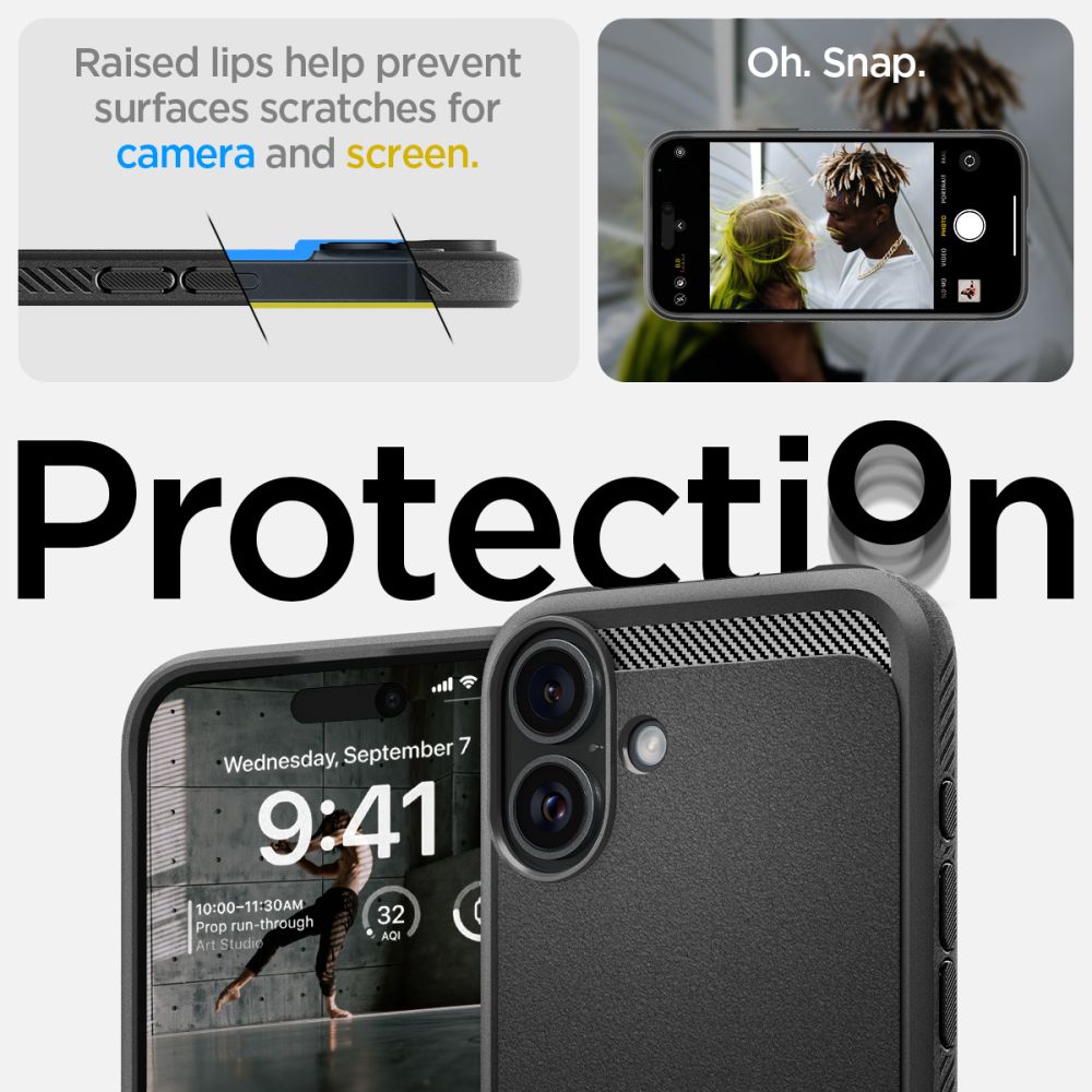  SPIGEN RUGGED ARMOR MAG MAGSAFE IPHONE 16 MATTE BLACK