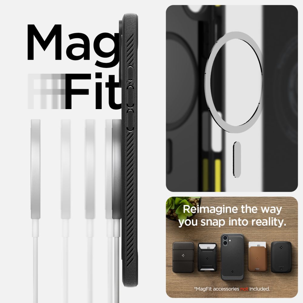  SPIGEN RUGGED ARMOR MAG MAGSAFE IPHONE 16 PLUS MATTE BLACK