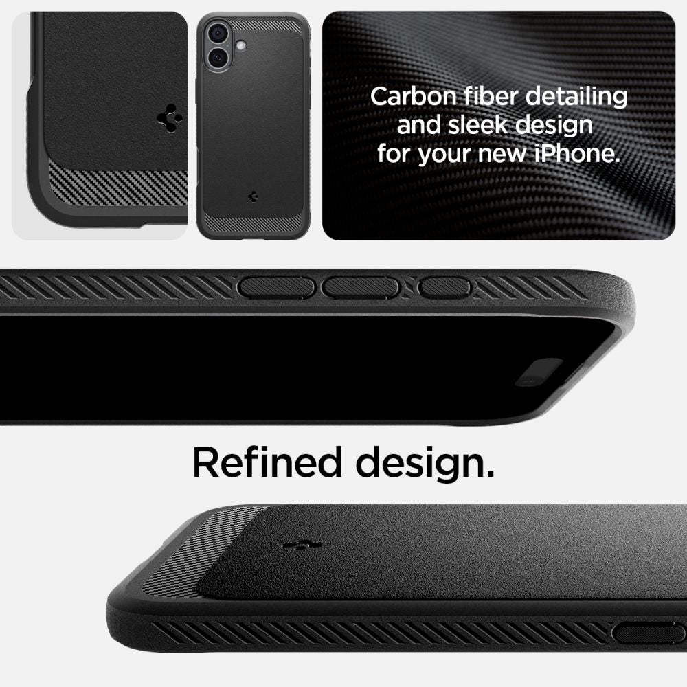  SPIGEN RUGGED ARMOR MAG MAGSAFE IPHONE 16 PLUS MATTE BLACK