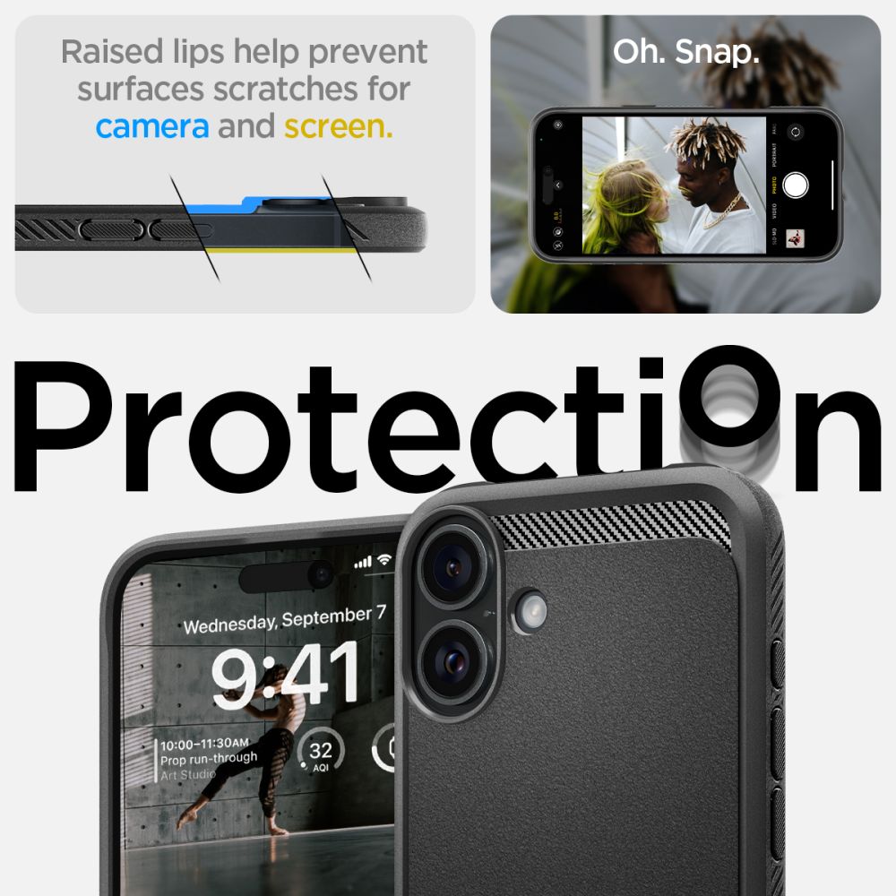  SPIGEN RUGGED ARMOR MAG MAGSAFE IPHONE 16 PLUS MATTE BLACK