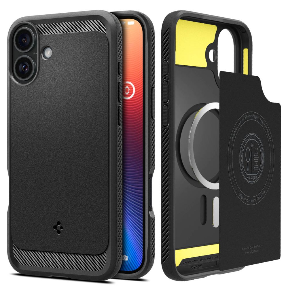  SPIGEN RUGGED ARMOR MAG MAGSAFE IPHONE 16 PLUS MATTE BLACK