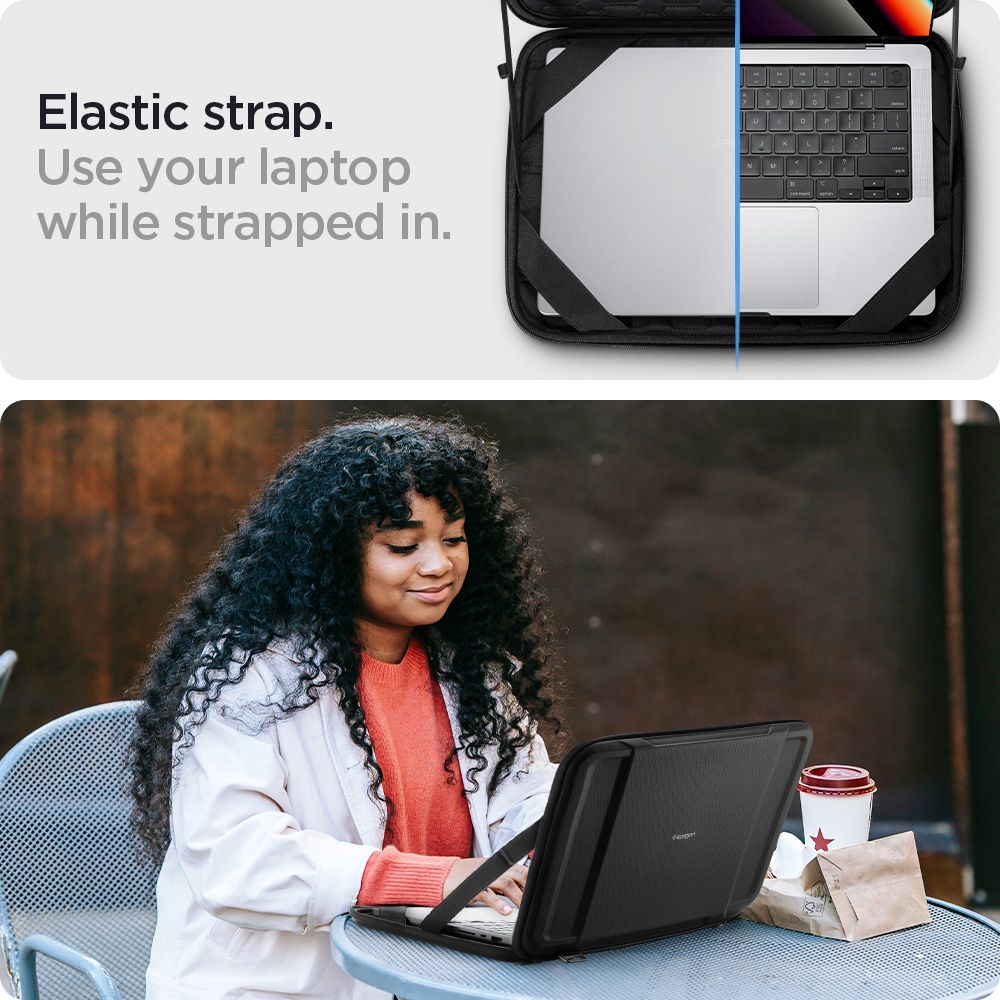 KRYT SPIGEN RUGGED ARMOR POUCH ”PRO” LAPTOP 13-14 BLACK