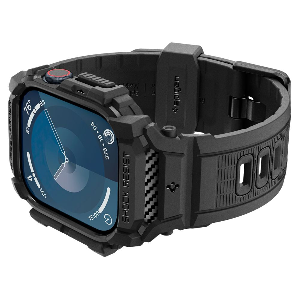 PUZDRO SPIGEN RUGGED ARMOR ”PRO” APPLE WATCH 10 (42 MM) MATTE BLACK