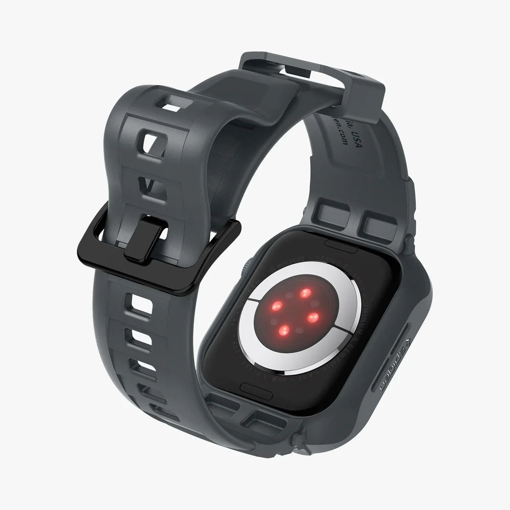 REMIENOK SPIGEN RUGGED ARMOR ”PRO” APPLE WATCH 4 / 5 / 6 / 7 / 8 / 9 / SE (44 / 45 MM) DARK GREY