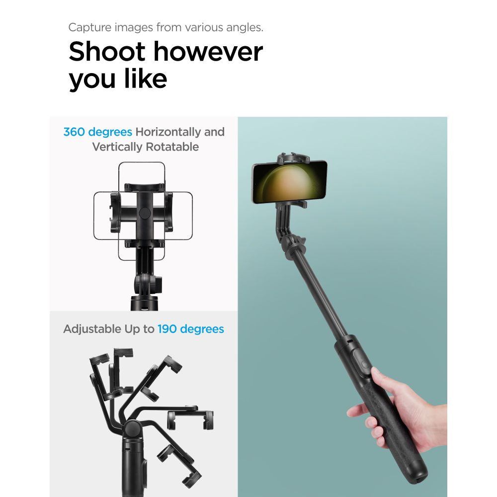 SPIGEN S560W BLUETOOTH SELFIE STICK TRIPOD CRNA 