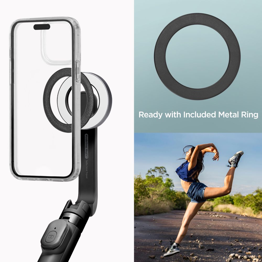 SPIGEN S571W MAGSAFE BLUETOOTH SELFIE STICK TRIPOD CRNA 