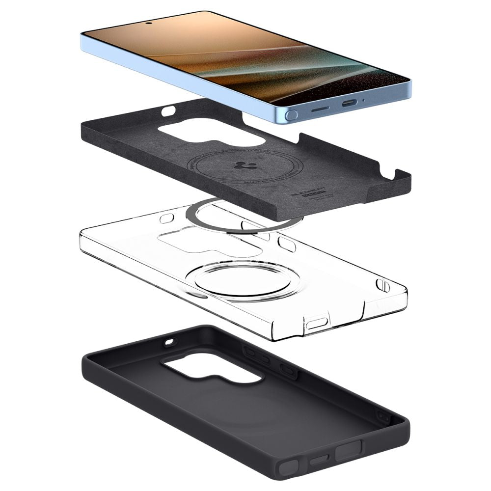KRYT SPIGEN SILICONE FIT MAG MAGSAFE GALAXY S25 ULTRA BLACK