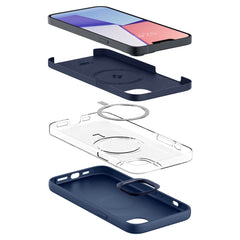  SPIGEN SILIKONSKA FIT MAG MAGSAFE IPHONE 14 PLUS TAMNO PLAVA