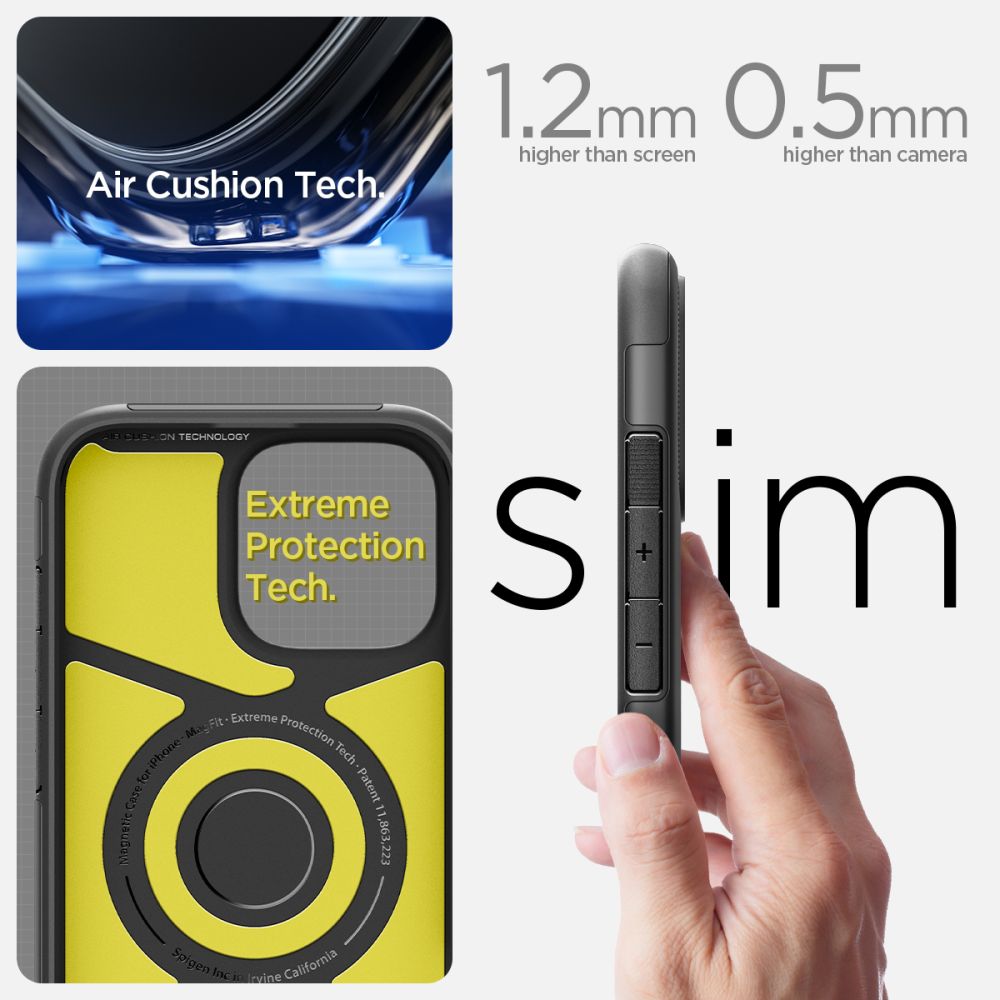  SPIGEN SLIM ARMOR MAG MAGSAFE IPHONE 16 CRNA
