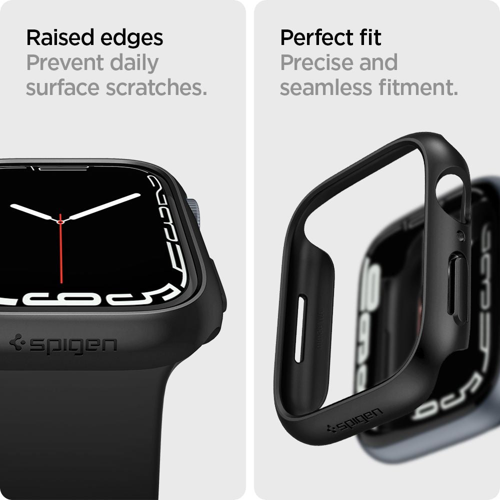 ZAŠTITNA  ZA APPLE WATCH 45 MM SPIGEN THIN FIT CRNA
