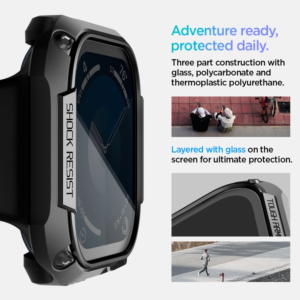 PUZDRO SPIGEN TOUGH ARMOR APPLE WATCH 10 (46 MM) BLACK
