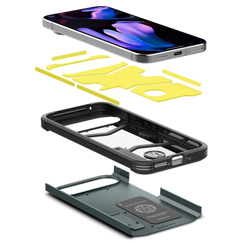 KRYT NA GOOGLE PIXEL 9 PRO XL SPIGEN TOUGH ARMOR  ABYSS GREEN