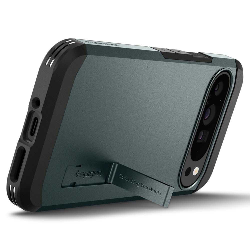 KRYT NA GOOGLE PIXEL 9 PRO XL SPIGEN TOUGH ARMOR  ABYSS GREEN