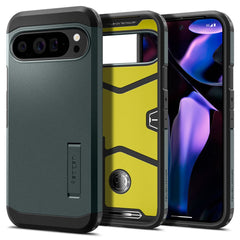 KRYT NA GOOGLE PIXEL 9 PRO XL SPIGEN TOUGH ARMOR  ABYSS GREEN