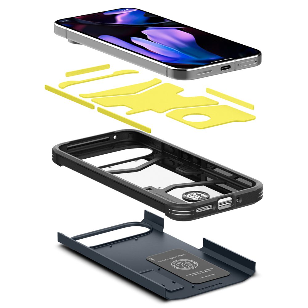 KRYT NA GOOGLE PIXEL 9 PRO XL SPIGEN TOUGH ARMOR  METAL SLATE