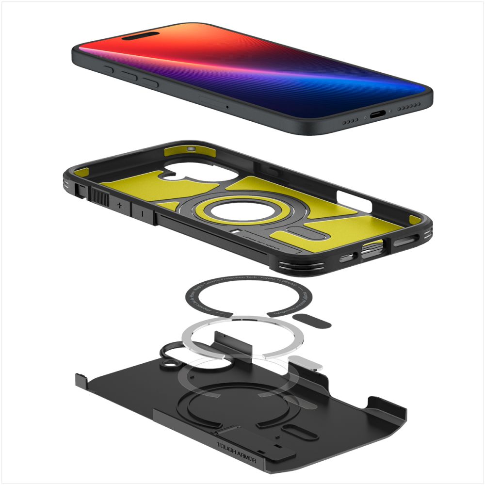  SPIGEN TOUGH ARMOR MAG MAGSAFE IPHONE 16 CRNA
