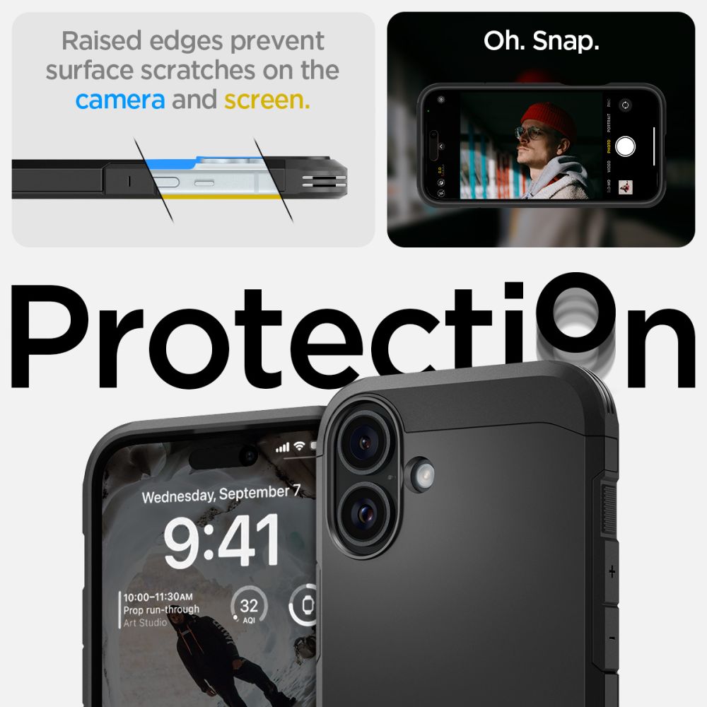  SPIGEN TOUGH ARMOR MAG MAGSAFE IPHONE 16 PLUS CRNA