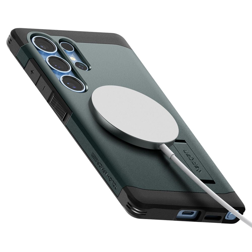 KRYT SPIGEN TOUGH ARMOR MAGSAFE GALAXY S25 ULTRA ABYSS GREEN