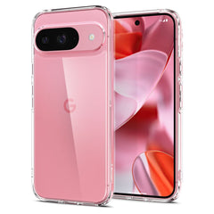 KRYT NA GOOGLE PIXEL 9 / 9 PRO SPIGEN ULTRA HYBRID  CRYSTAL CLEAR