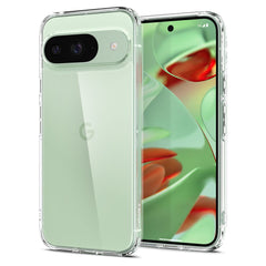 KRYT NA GOOGLE PIXEL 9 / 9 PRO SPIGEN ULTRA HYBRID  CRYSTAL CLEAR
