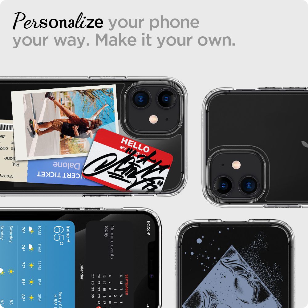 KRYT SPIGEN ULTRA HYBRID IPHONE 12 MINI CRYSTAL CLEAR