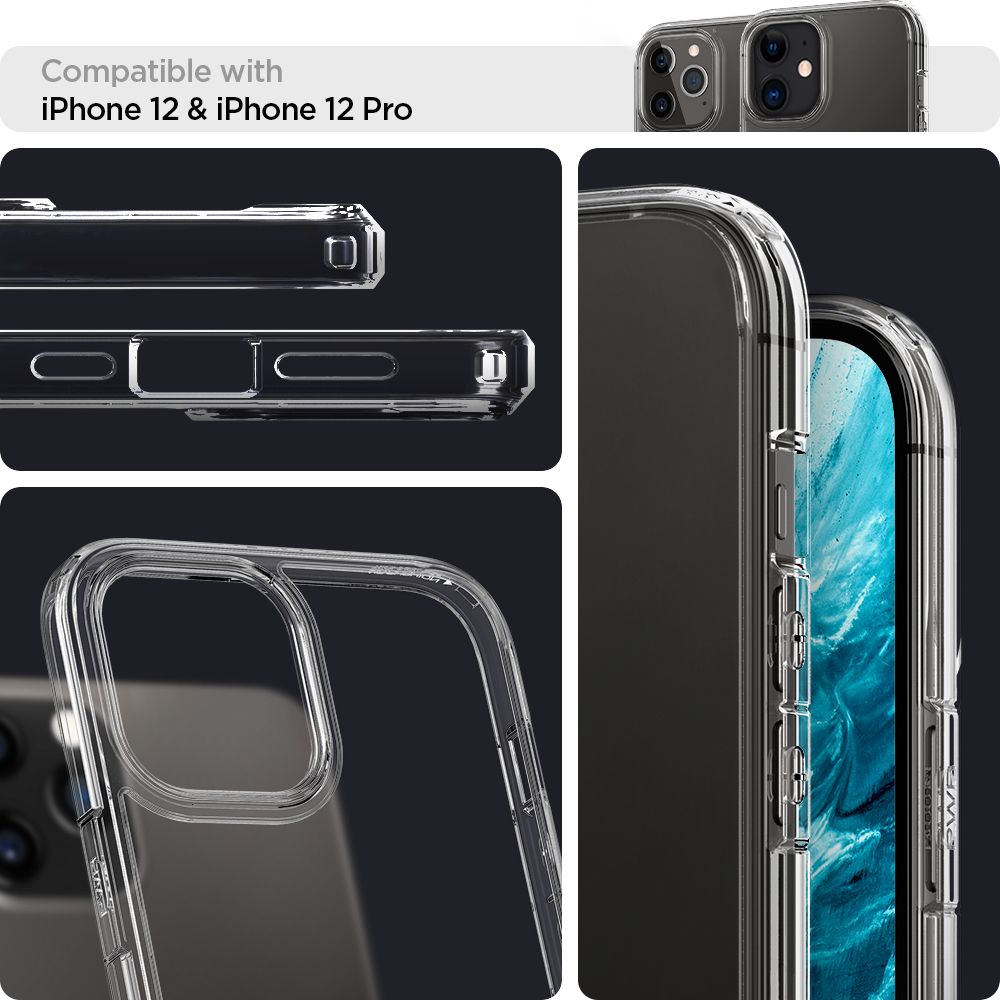  SPIGEN ULTRA HYBRID IPHONE 12/12 PRO CRYSTAL CLEAR