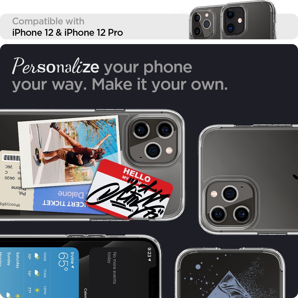  SPIGEN ULTRA HYBRID IPHONE 12/12 PRO CRYSTAL CLEAR