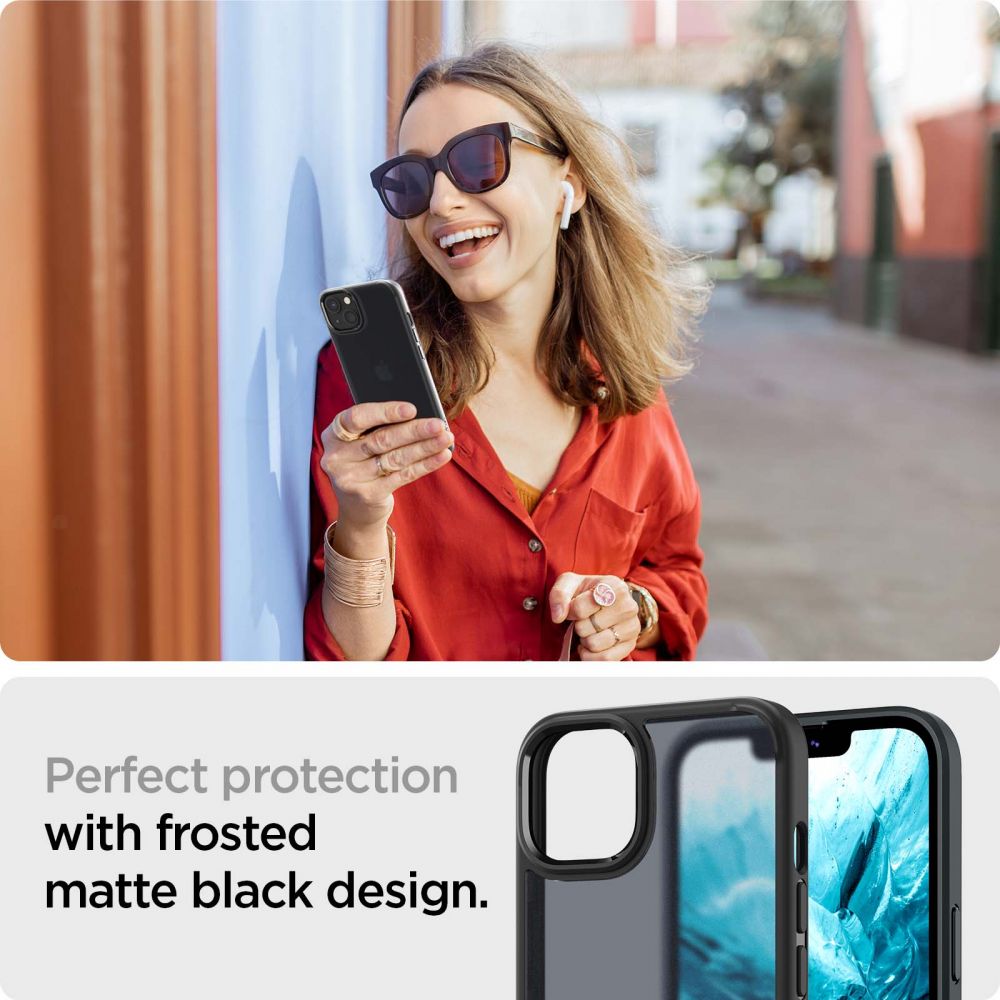 KRYT SPIGEN ULTRA HYBRID IPHONE 13 MATTE FROST BLACK