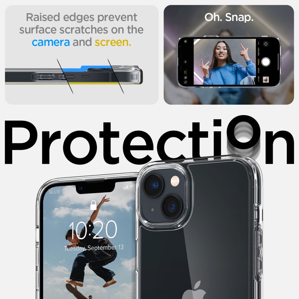 KRYT SPIGEN ULTRA HYBRID IPHONE 14 CRYSTAL CLEAR