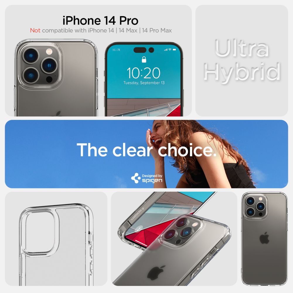 KRYT SPIGEN ULTRA HYBRID IPHONE 14 PRO FROST CLEAR