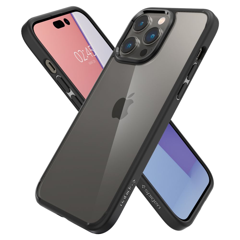 KRYT SPIGEN ULTRA HYBRID IPHONE 14 PRO MAX MATTE BLACK