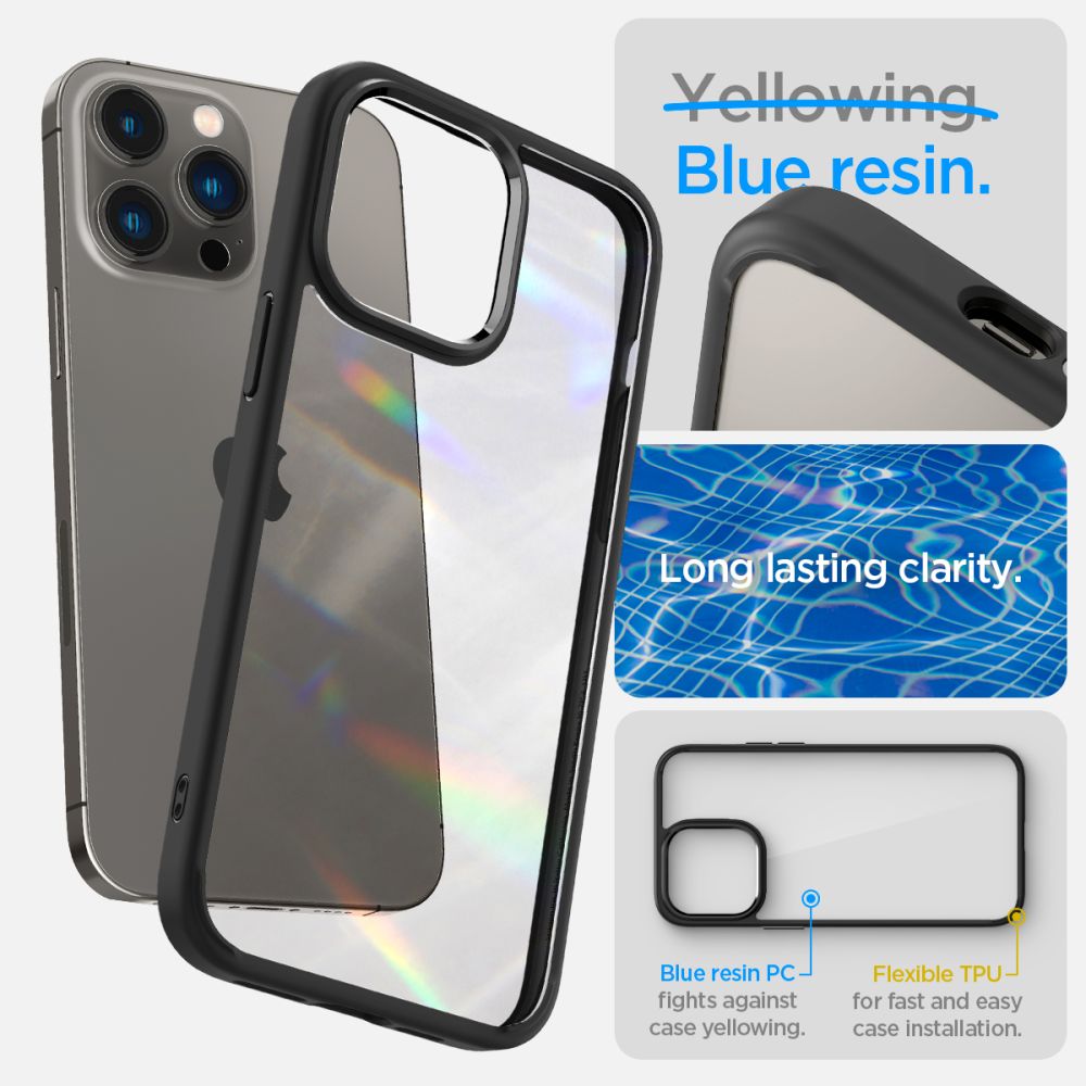 KRYT SPIGEN ULTRA HYBRID IPHONE 14 PRO MAX MATTE BLACK