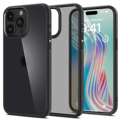 KRYT SPIGEN ULTRA HYBRID IPHONE 15 PRO FROST BLACK