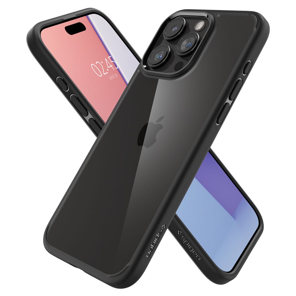 KRYT SPIGEN ULTRA HYBRID IPHONE 15 PRO MAX MATTE BLACK