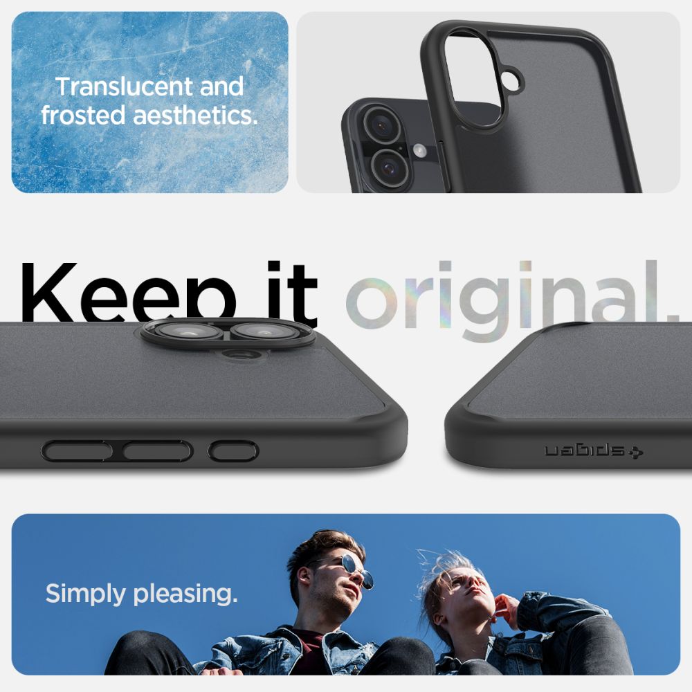  SPIGEN ULTRA HYBRID IPHONE 16 FROST BLACK