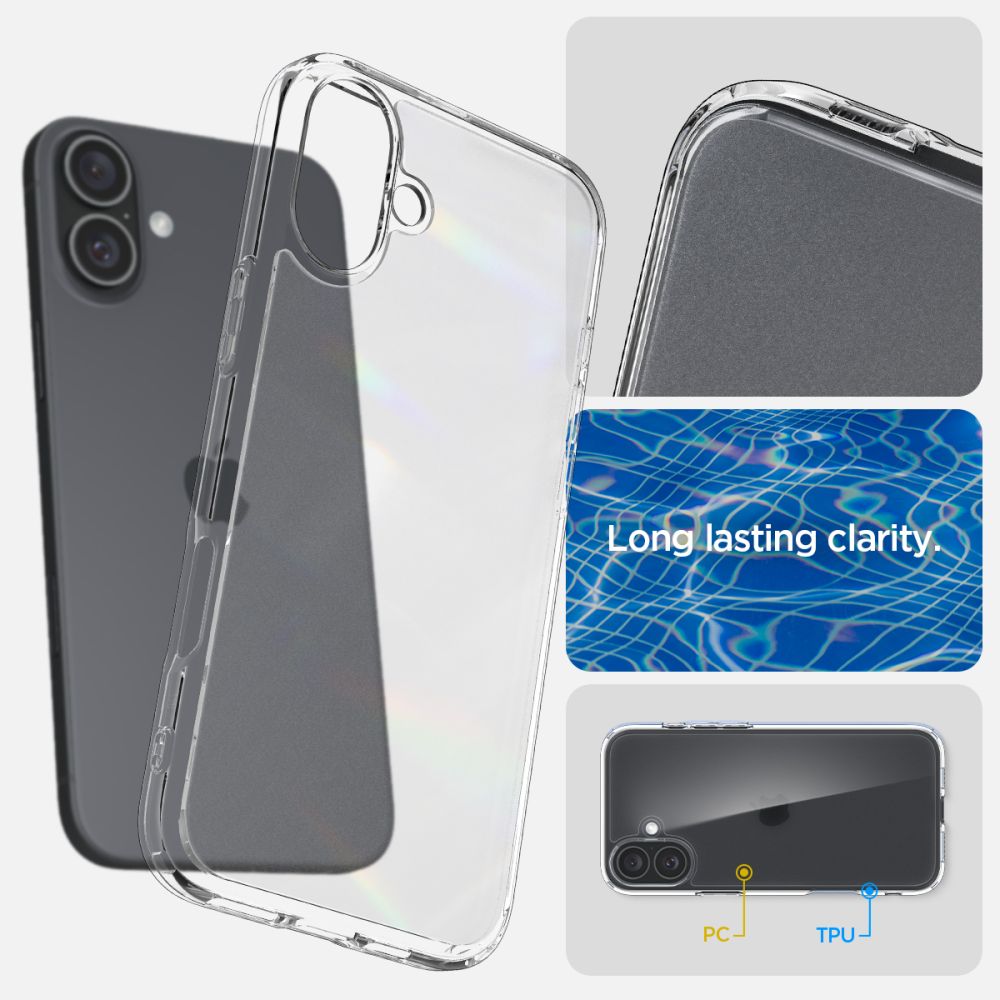  SPIGEN ULTRA HYBRID IPHONE 16 FROST CLEAR