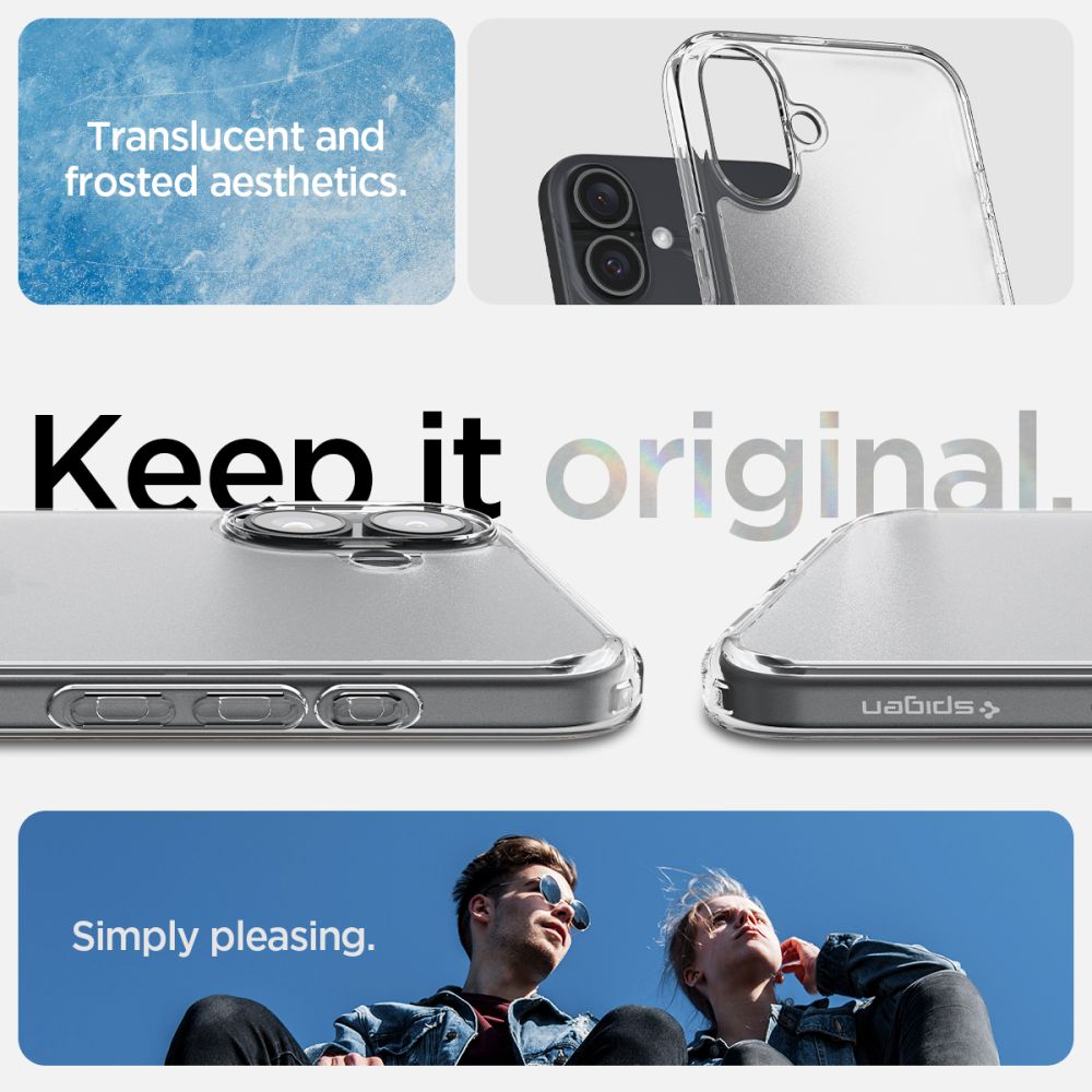  SPIGEN ULTRA HYBRID IPHONE 16 FROST CLEAR