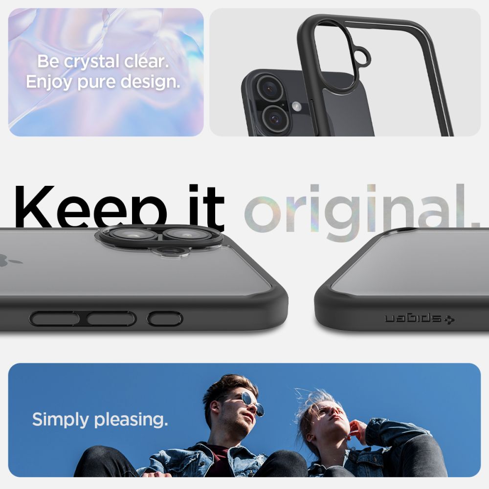 KRYT SPIGEN ULTRA HYBRID IPHONE 16 MATTE BLACK