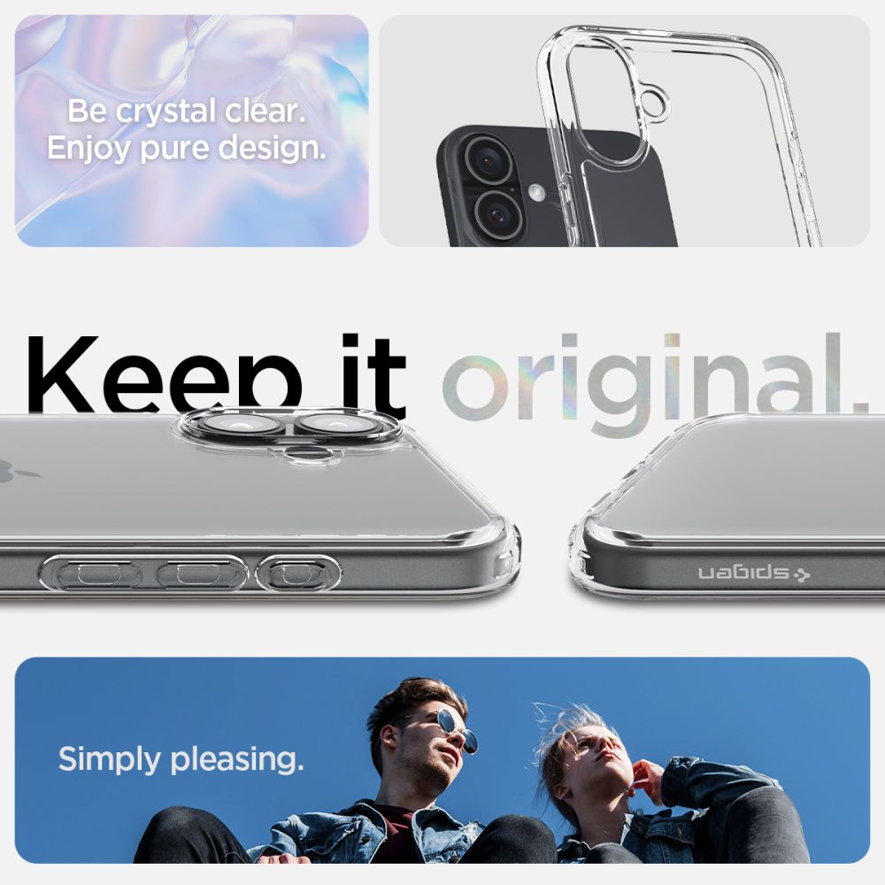 KRYT SPIGEN ULTRA HYBRID IPHONE 16 PLUS CRYSTAL CLEAR